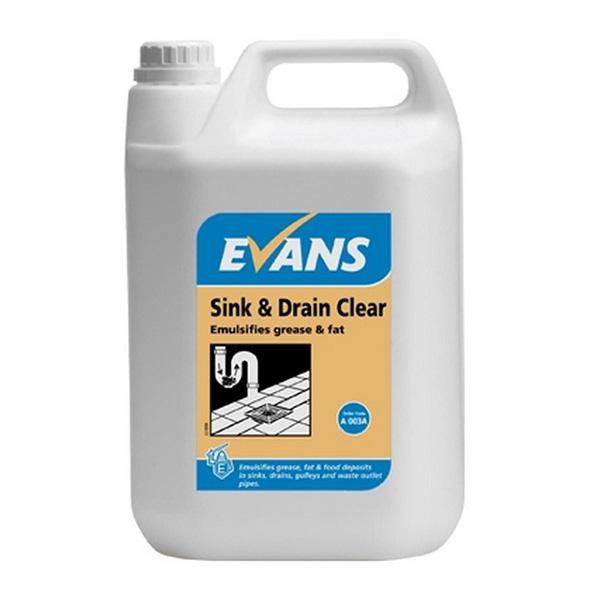 Evans Sink & Drain Grease and Fat Emulsifier 2.5L CASE